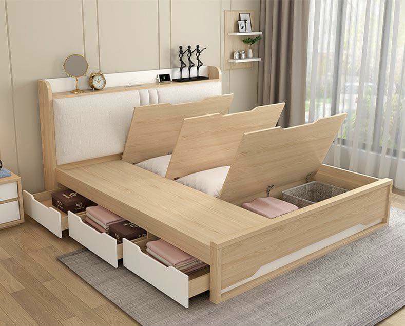 Giường Ngủ Có Ngăn Để Đồ Mẫu Mới 2025